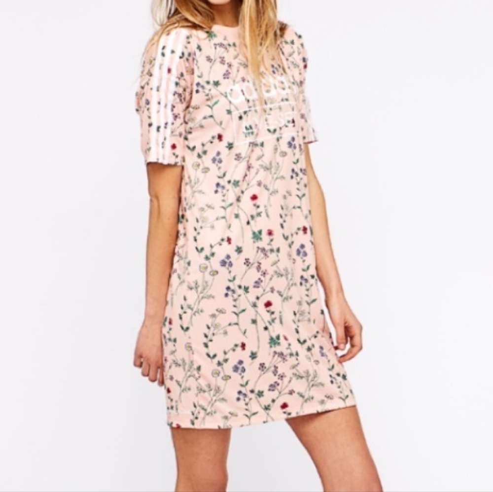 Adidas Love Set Floral Athletic Dress size XL